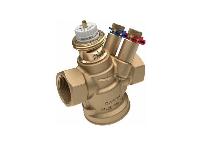 Danfoss Pressure independent control valve ABQM 4.0 DN15LF, 20-200 l/h, with test plugs 1/2"IG 003Z8300