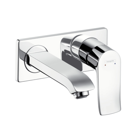 Hansgrohe Single lever basin mixer f concealed install.  Metris LowFlow set chrome short spout 165 31251000