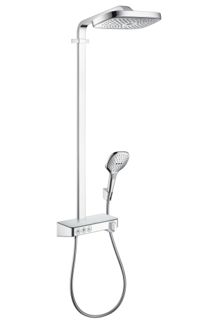 Hansgrohe Raindance Select E 300 3jet ST Showerpipe chrome w overhead shower Raindance E Air 300mm 27127000