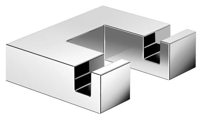 Hewi Doppelhaken Sys 100 chrom, Tiefe: 50mm 100.90.03040 1009003040