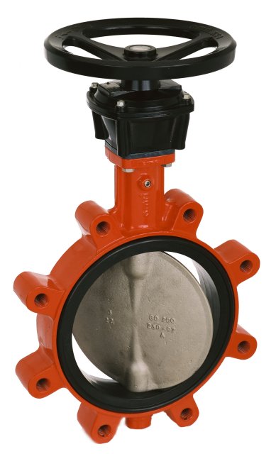 KSB butterfly valve BOAX-SF threaded flange gear MR50, PN10 DN300 01743562