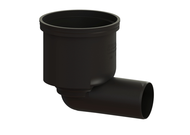 Kessel Drain body, yard/gutter drain KE67000 Polymer, DN100, horizontal outlet 67000