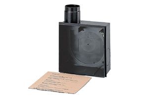 Maico Recessed-mounted housing with plastic exhaust socket for fitting an ER 60 / ER100 fan or Centro-M / Centro-E / Centro-H exhaust air element, second room connection possible on right/left/at bottom ER-UP/G 0093.0995