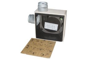 Maico Fire protection recessed-mounted housing with fire protection shut-off device for all fire protection systems for fitting an ER 60 / ER100 fan insert or Centro-M / Centro-E / Centro-H exhaust air element, second room connection left ER-UPB/L 0093.09