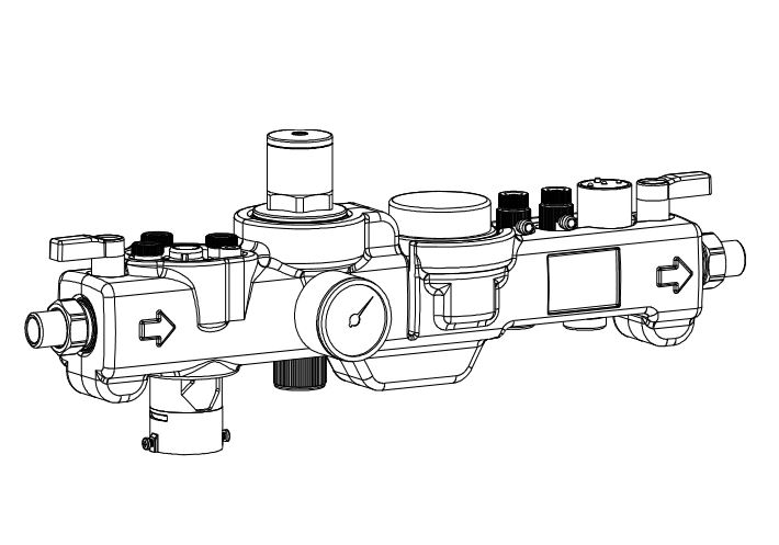 Grünbeck GENO-therm Armatur Komfort 707130