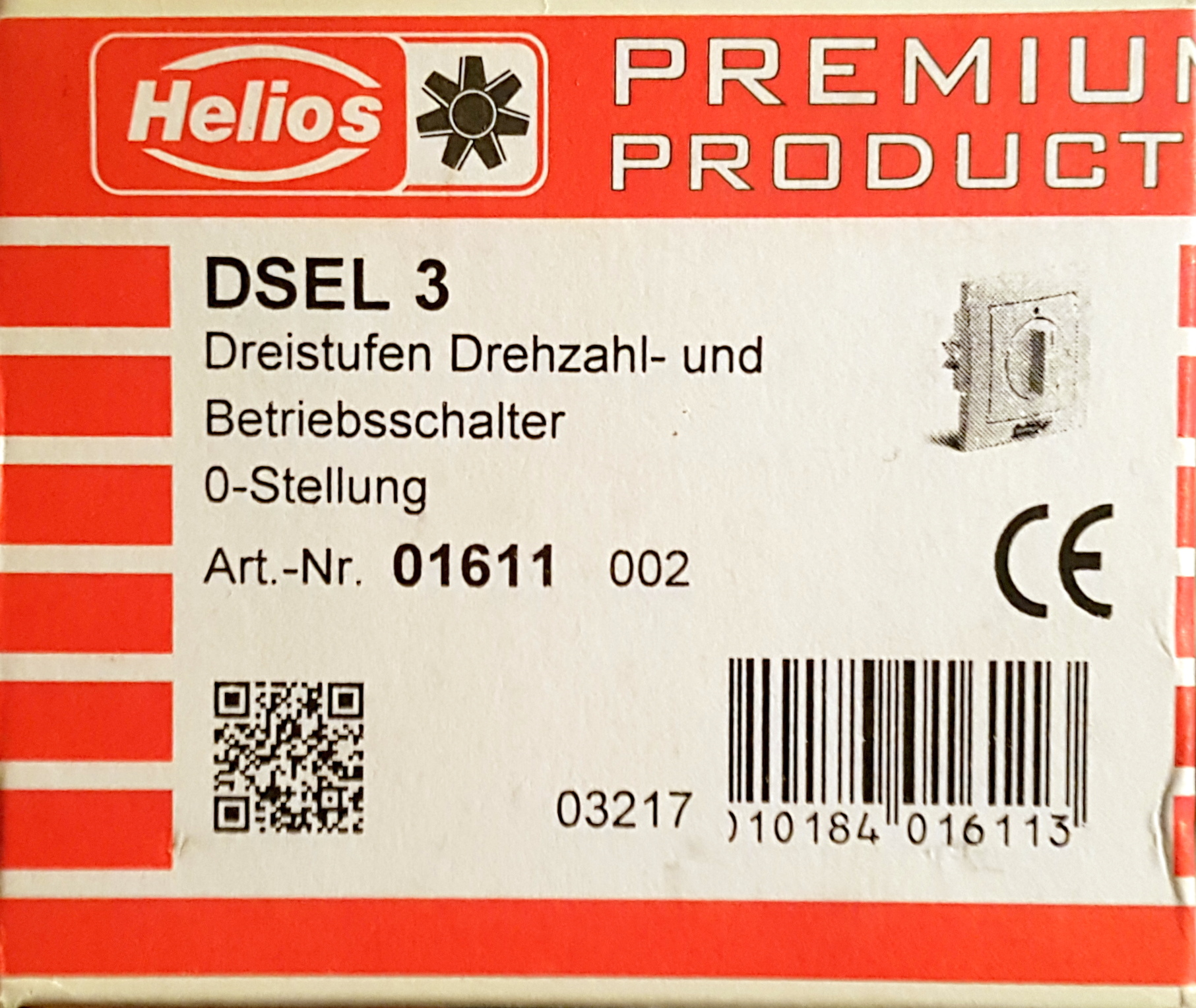 Helios DSEL 3 3-step Speed and 1611 01611