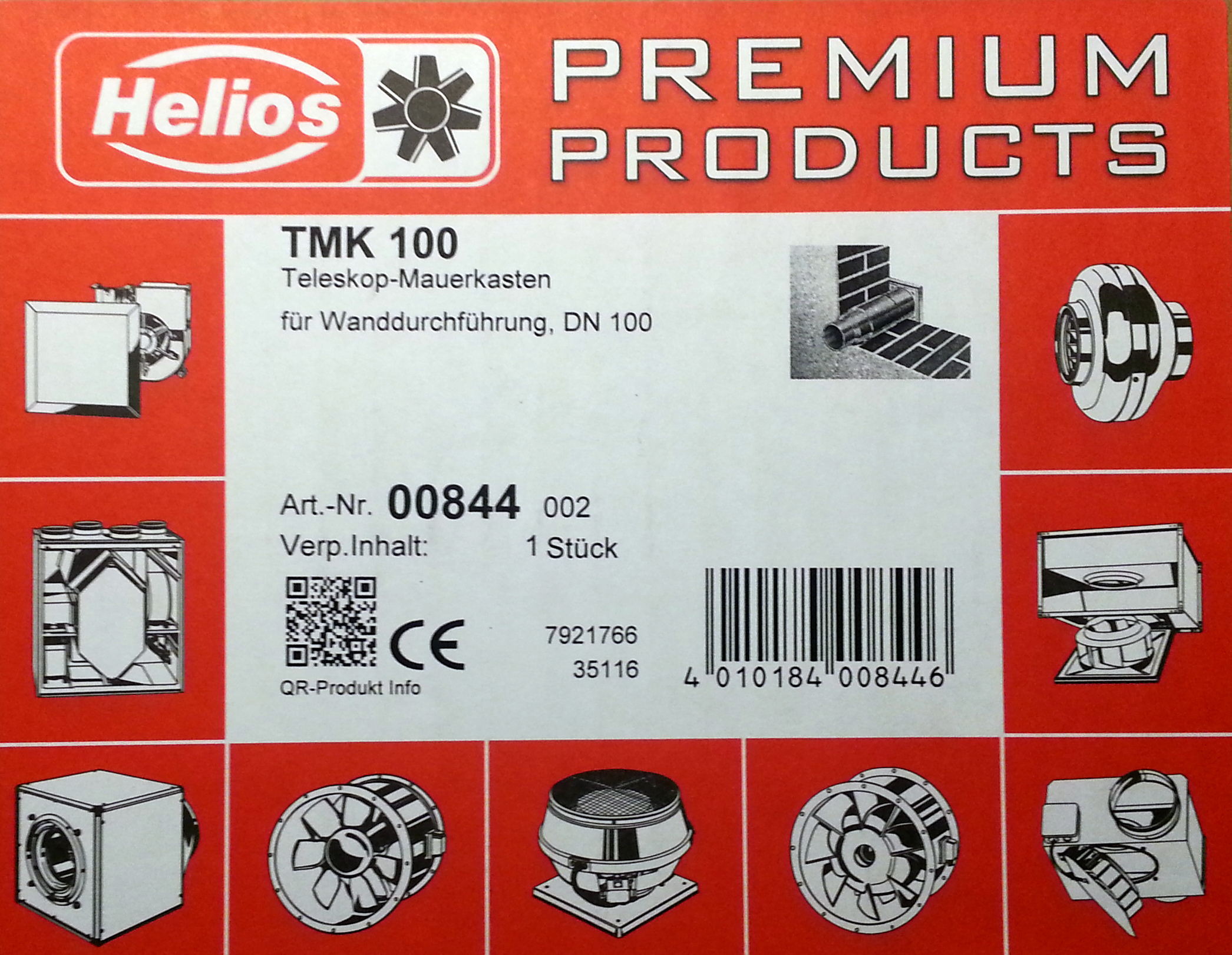 Helios TMK 100 Wall Mounting Kit / Telescope Wall box 0844 00844