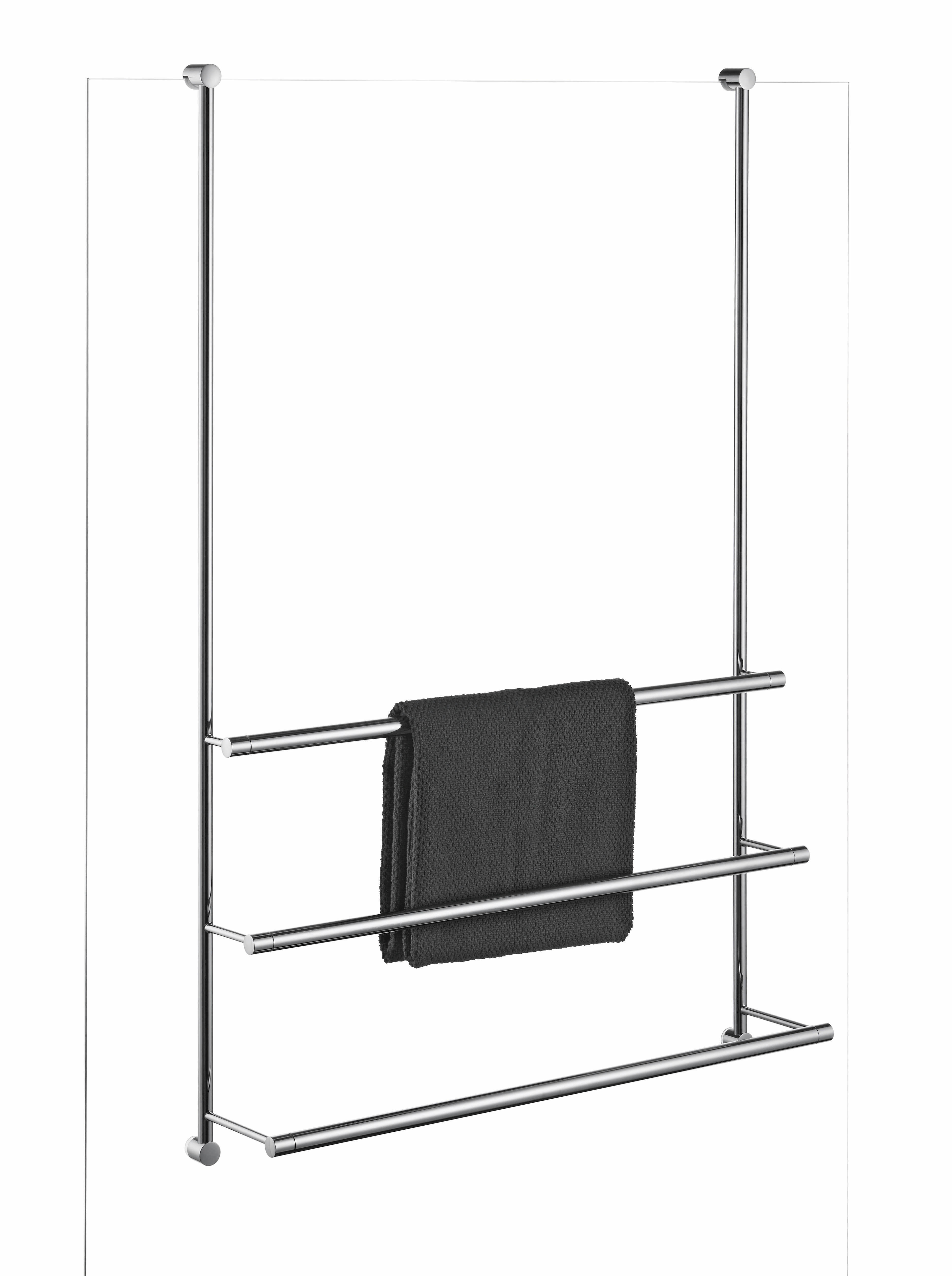 Giese Server II Towel rack for glass wall Glass edge protection included 650 x 1000 x 145 mm 30854-02