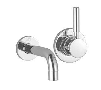 Dornbracht Wall Mounted Single Lever Basin Mixer With Individual Rosettes In Polished Chrome Meta.02 170 mm 36810625-00 1x available